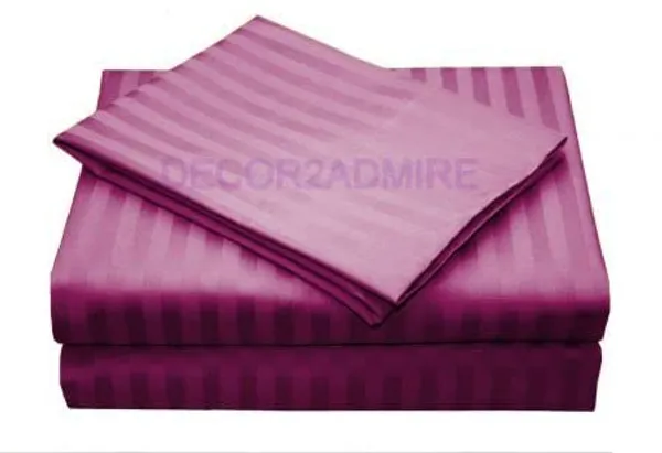Violet_Glace_Cotton_Satin_Stripe_King_Size_Double_Bedsheet_For_Double_Bed_With_Two_Pillow_Covers_(King)