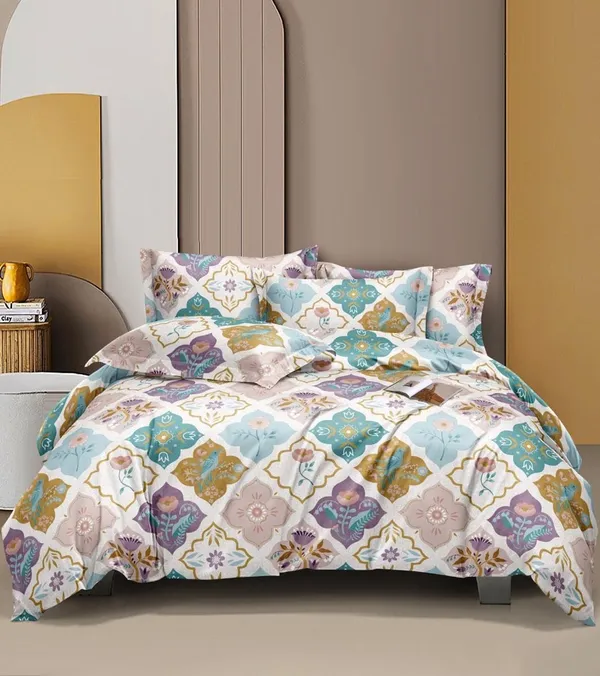 Grey_Printed__Soft_Glace_Cotton_Queen_Size_Abstract_Printed_Premium_Double_Bedsheet_With-Two_King_Size_Pillow_Covers_90''x100''