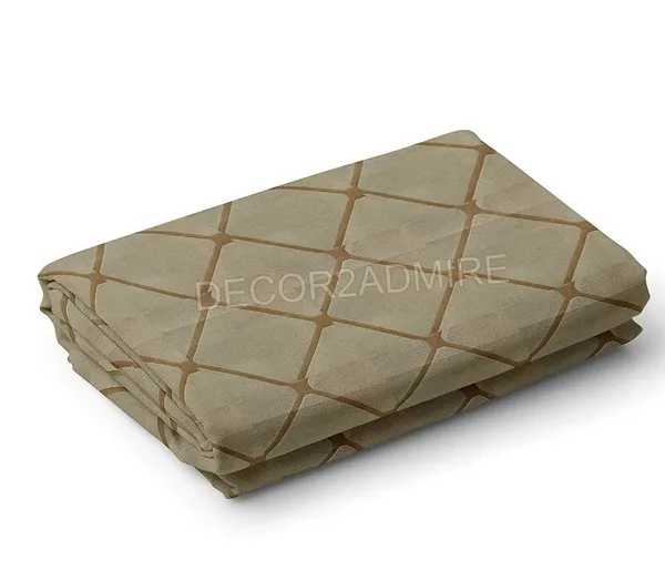 Cream__Glace_Cotton_Solid_Lines_Bedsheet_For_Double_Bed_With_2_Pillow_Covers(90*100_Inches)