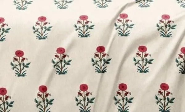 DECOR2ADMIRE_300_TC_Soft_Glace_Cotton_Queen_Size_Abstract_Printed_Premium_Double_Bedsheet_with_Two_King_Size_Pillow_Covers_for_Home_90_Inches_x_100_Inches_(Cream_Mnimal_Floral)
