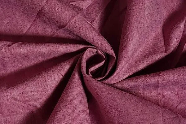 Blush_Pink__Glace_Cotton_All_Round_Elastic_Fitted_Plain_Stripe_Bedsheet_For_Double_Bed_With_2_Pillow_Covers