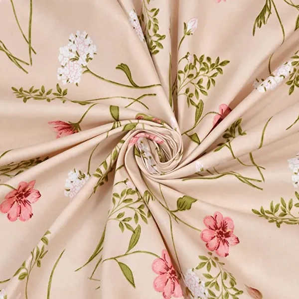 Beige_-_Glace_Cotton_All_Round_Elastic_Fitted_Super_King_Size_Double_Bedsheet_With-2_Pillow_Covers(108*108"_Or_78x72")
