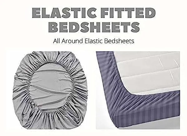 Grey_-_Glace_Cotton_All_Round_Elastic_Fitted_Super_King_Size_Double_Bedsheet_With-2_Pillow_Covers(108*108"_Or_78x72")