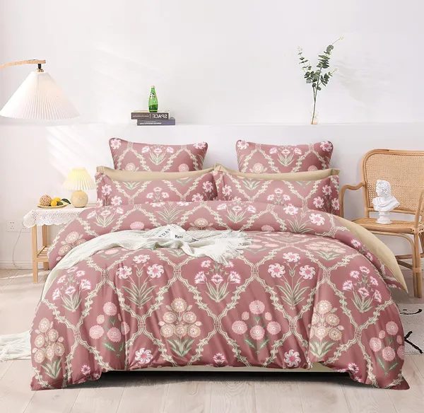 Maroon_Floral_Glace_Cotton_Printed_Super_King_Size_Double_Bedsheet_With-Two_Pillow_Covers,_108x108_Inches_Or_9_Feetx9_Feet