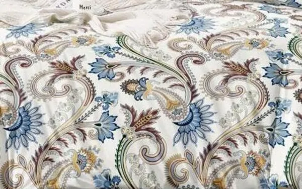 White_And_Blue_Printed__Premium_Cotton_Queen_Size_Printed_Double_Bedsheet_With-Two_Pillow_Covers_90_Inchesx100_Inches