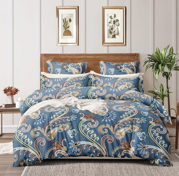 Blue_Floral__Soft_Glace_Cotton_Queen_Size_Abstract_Printed_Premium_Double_Bedsheet_With-Two_King_Size_Pillow_Covers_90''x100''