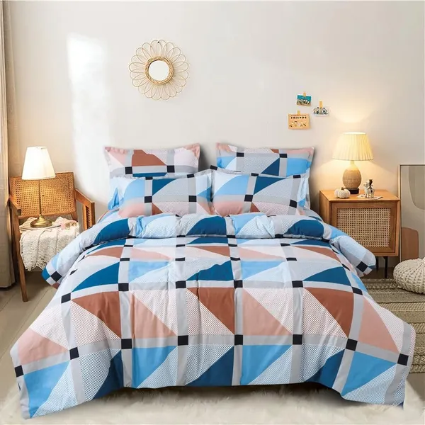 Blue_Printed__Cotton_Queen_Size_Printed_Double_Bedsheet_With-Two_Pillow_Covers(90"x100"_Flat)