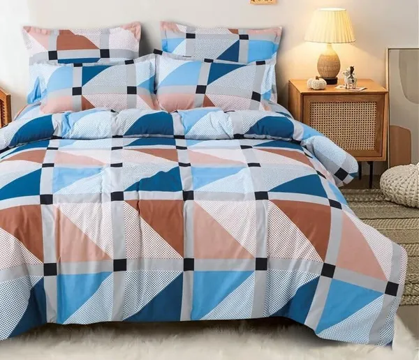 Blue_Printed__Cotton_Queen_Size_Printed_Double_Bedsheet_With-Two_Pillow_Covers(90"x100"_Flat)