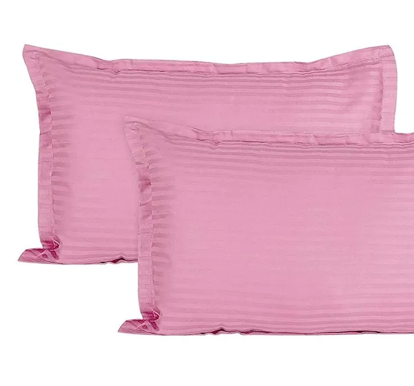 Rose_Gold__Cotton_Plain_Satin_Stripe_King_Size_Ultra_Soft_Pillow_Covers_Or_Cases(20''x30'')(Set-Of-4)