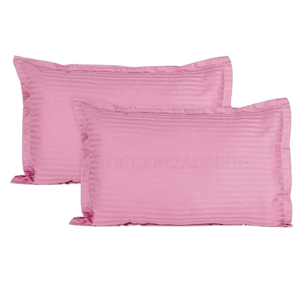 Rose_Gold__Cotton_Plain_Satin_Stripe_King_Size_Ultra_Soft_Pillow_Covers_Or_Cases(20''x30'')(Set-Of-4)