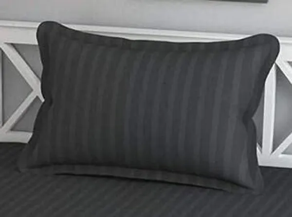 Black__Cotton_Plain_Stripe_Single_Bedsheet_With_One_Pillow_Cover_(63_*_100_Inches)_(Pack_Of_1)