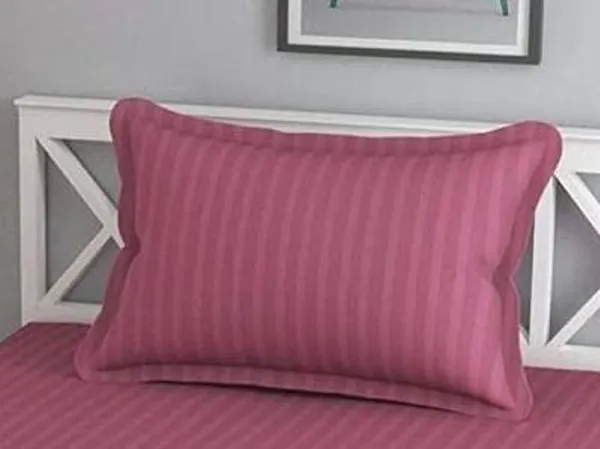 Pink__Cotton_Plain_Stripe_Single_Bedsheet_With_One_Pillow_Cover_(63_*_100_Inches)_(Pack_Of_1)