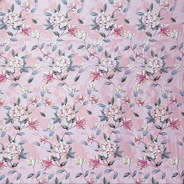 Pink_And_Red_Glace_Cotton_Printed_Super_King_Size_Double_Bedsheet_For_Double_Bed_With-2_Pillow_Covers,108*108''