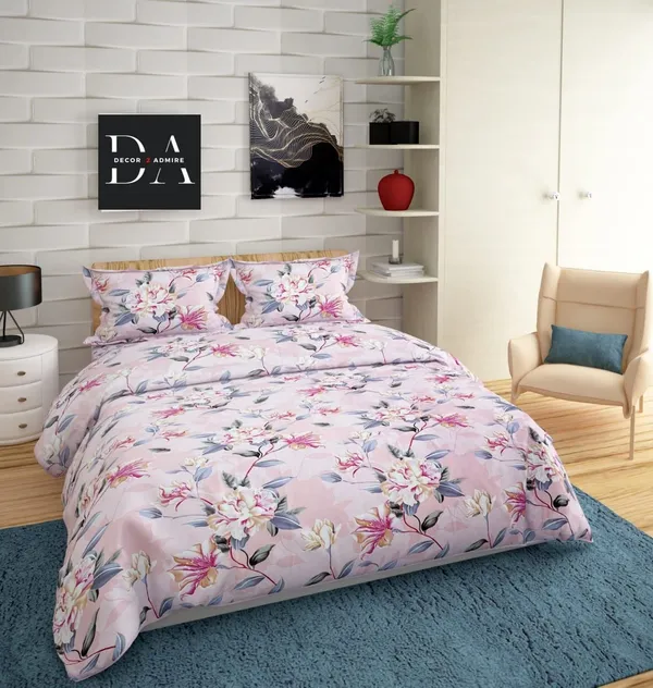 Pink_Floral_Glace_Cotton_Printed_Super_King_Size_Double_Bedsheet_With-Two_Pillow_Covers,_108*108_Inches_Or_9_Feetx9_Feet