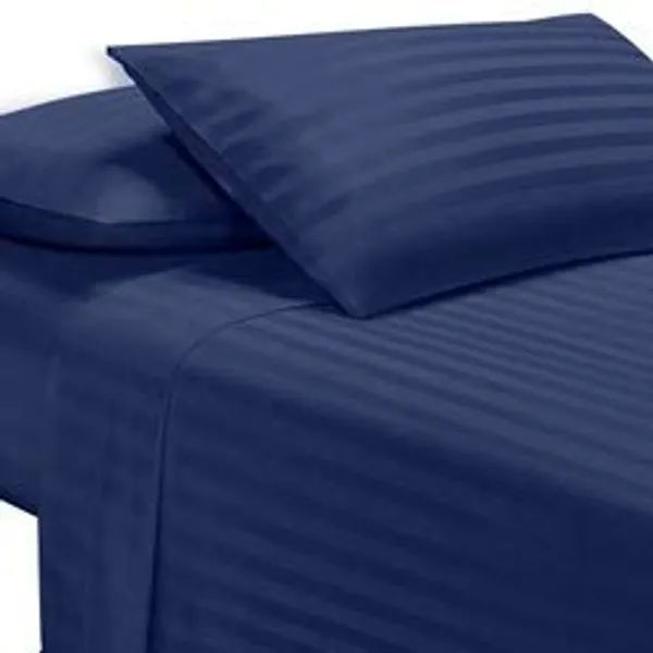 Dark_Blue_Demand_Mania_Super_King_Cotton_Solid_Plain_Stripe_Bedsheet_With_2_Pillow_Covers