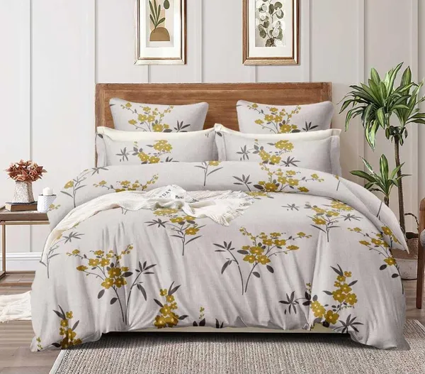 Grey_Floral_Print_-_Soft_Glace_Cotton_Queen_Size_Abstract_Printed_Premium_Double_Bedsheet_With-Two_King_Size_Pillow_Covers_90''x100''