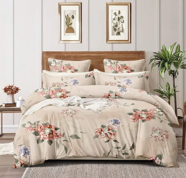 Peach_Multi_Printed_-_All_Round_Elastic_Fitted_Cotton_Queen_Size_Printed_Double_Bedsheet_With-2_Pillow_Covers_60"x78"_+8"
