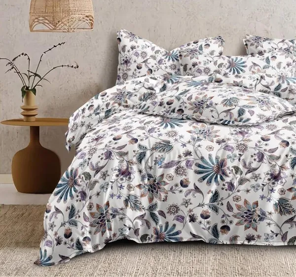 DECOR2ADMIRE_300_TC_Super_King_Size_Glace_Cotton_Printed_Bedsheet_with_2_Pillow_Covers_-_108"_x_108"_(275cm_x_275cm)_(White_Floral)