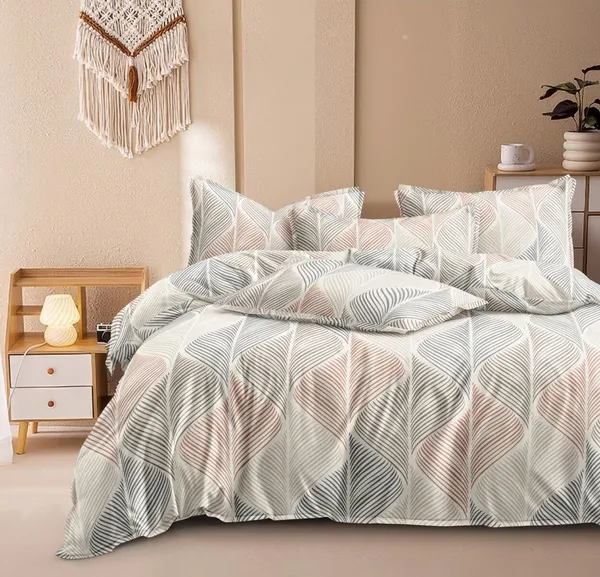 Multi_Printed_Premium_Glace_Cotton_Printed_Super_King_Size_Double_Bedsheet_With-2_Pillow_Covers,_108*108''
