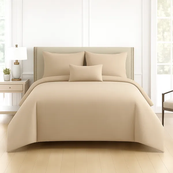 Beige_Cotton_Plain_Super_King_Size_Double_Bedsheet_For_Double_Bed_With-Two_Pillow_Covers(Super_King_)(108*108_Inches)