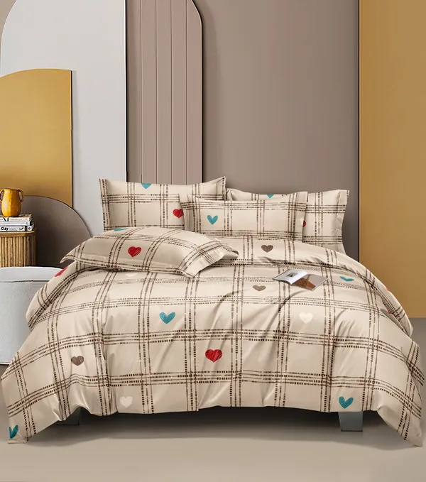 Beige_printed__Cotton_Queen_Size_Printed_Double_Bedsheet_With-Two_Pillow_Covers_90_inches_x_100_inches_(60"x78"_+8"_Fitted)