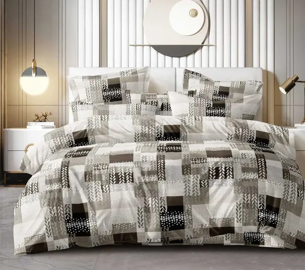 DECOR2ADMIRE_300TC_Premium_Glace_Cotton_Printed_Super_King_Size_Double_Bedsheet_with_Two_Pillow_Covers,_108_*_108_Inches_or_9ft_by_9ft_or_275_cm_x_275_cm_(Green_Multi_Printed)