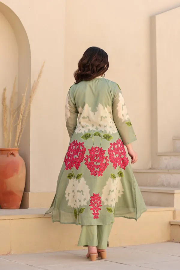 Charm_Green_Designer_Cotton_Kurti_Set