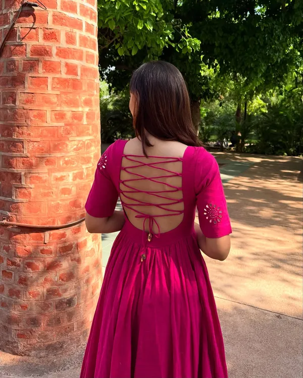 Magenta_Embroidered_Yoke_Flared_Anarkali