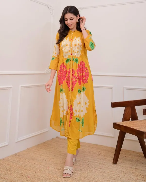 Floral_Charm_Yellow_Kurta_Set