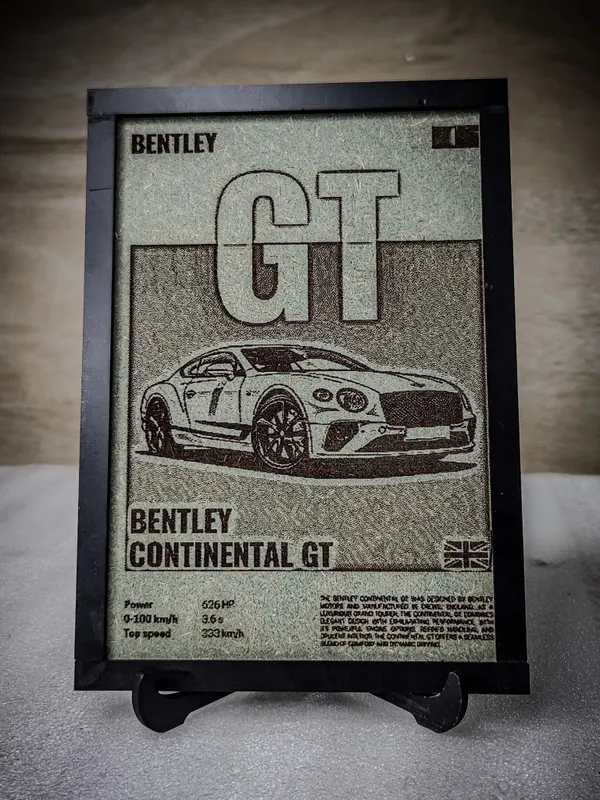 Bentley_Green_Wood_Engraved_Wall_Frame_|_Car_Theme_|_For_Wall_Decoration
