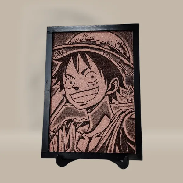 Luffy_Beige_Wood_Engraved_Wall_Frame_|_Anime_Theme_|_For_Wall_Decoration