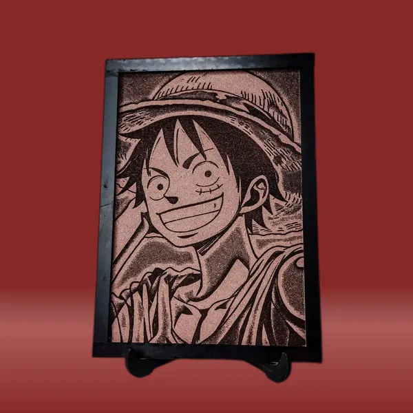 Luffy_Beige_Wood_Engraved_Wall_Frame_|_Anime_Theme_|_For_Wall_Decoration