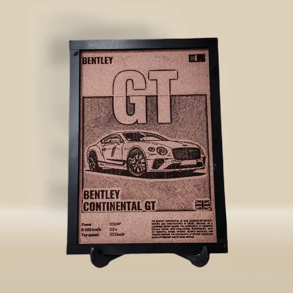 Bentley_Beige_Wood_Engraved_Wall_Frame_|_Car_Theme_|_For_Wall_Decoration
