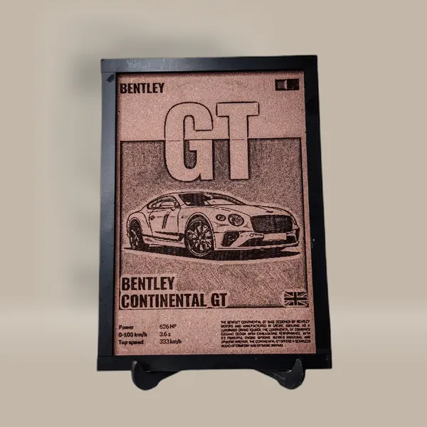 Bentley_Beige_Wood_Engraved_Wall_Frame_|_Car_Theme_|_For_Wall_Decoration