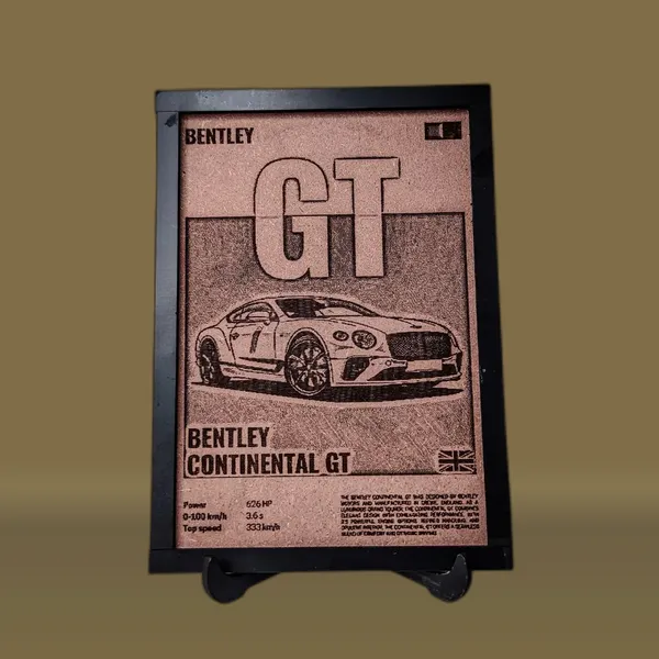 Bentley_Beige_Wood_Engraved_Wall_Frame_|_Car_Theme_|_For_Wall_Decoration