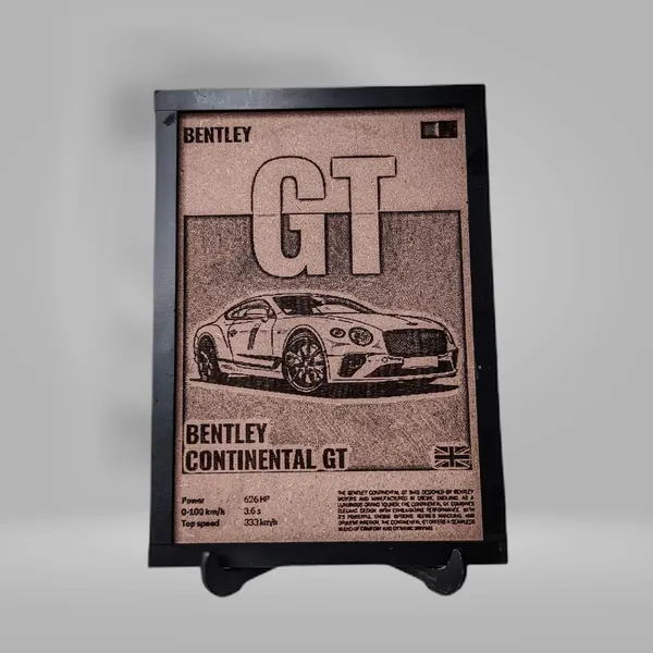 Bentley_Beige_Wood_Engraved_Wall_Frame_|_Car_Theme_|_For_Wall_Decoration