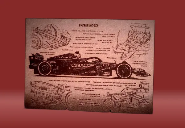 Formula_One_Beige_Wood_Engraved_Wall_Frame_|_Car_Theme_|_For_Wall_Decoration