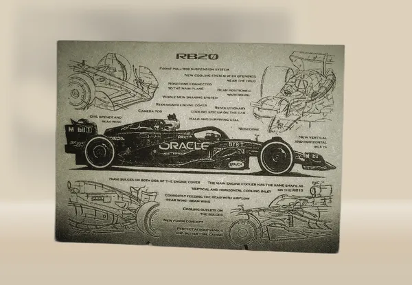Formula_One_Green_Wood_Engraved_Wall_Frame_|_Car_Theme_|_For_Wall_Decoration
