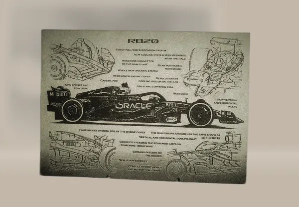 Formula_One_Green_Wood_Engraved_Wall_Frame_|_Car_Theme_|_For_Wall_Decoration