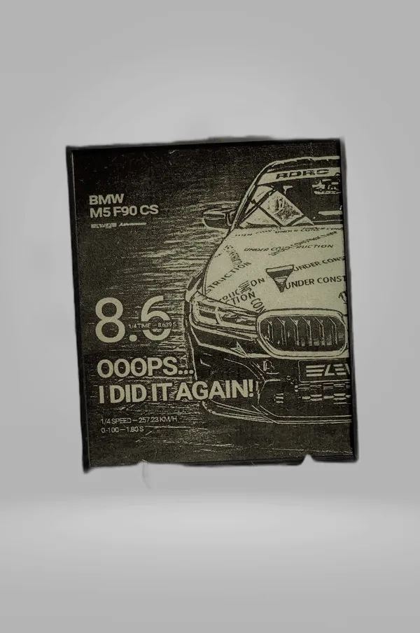 Bmw_M5_Green_Wood_Engraved_Wall_Frame_|_Car_Theme_|_For_Wall_Decoration