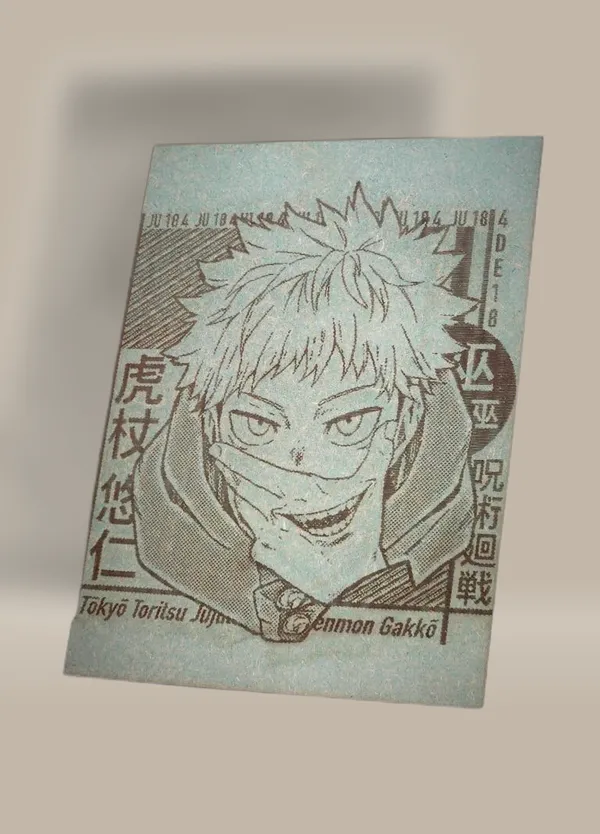 Yuji_Itadori_Green_Wood_Engraved_Wall_Frame_|_Anime_Theme_|_For_Wall_Decoration