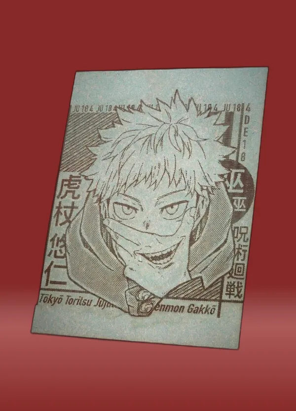 Yuji_Itadori_Green_Wood_Engraved_Wall_Frame_|_Anime_Theme_|_For_Wall_Decoration