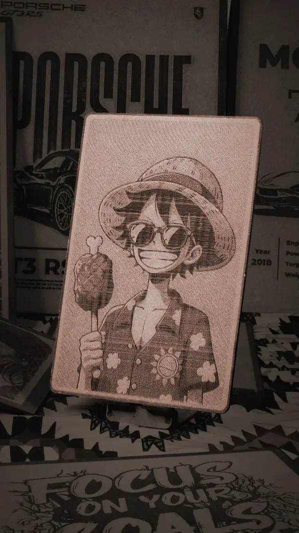Luffy_Beige_Wood_Engraved_Wall_Frame_|_Anime_Theme_|_For_Wall_Decoration