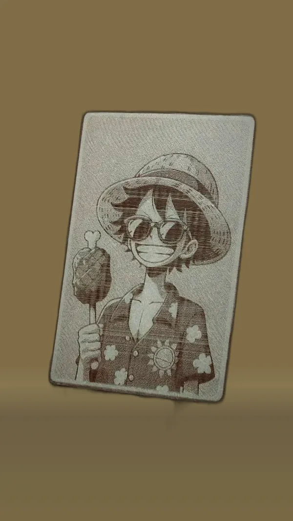 Luffy_Green_Wood_Engraved_Wall_Frame_|_Anime_Theme_|_For_Wall_Decoration