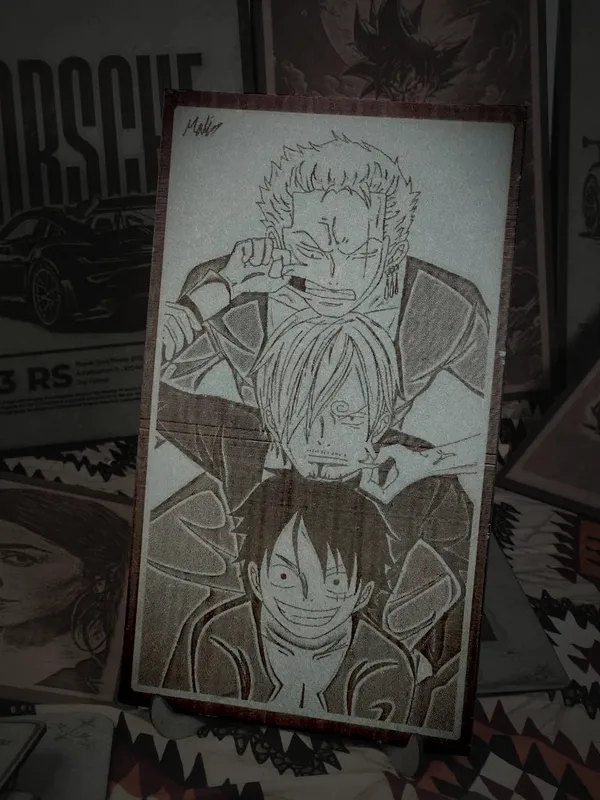 One_Piece_Green_Wood_Engraved_Wall_Frame_|_Anime_Theme_|_For_Wall_Decoration
