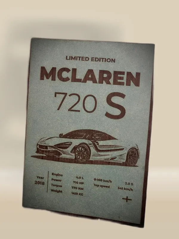 Sports_Cars_Green_Wood_Engraved_Wall_Frame_|_Car_Theme_|_For_Wall_Decoration