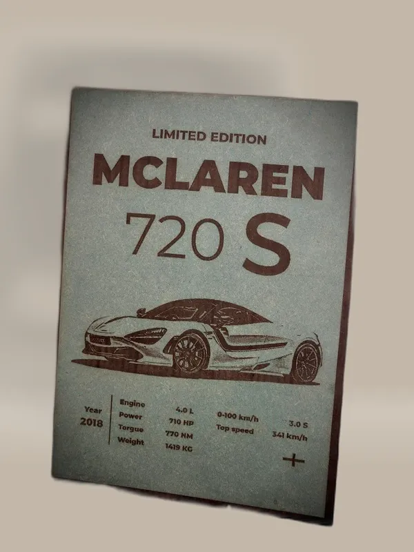 Sports_Cars_Green_Wood_Engraved_Wall_Frame_|_Car_Theme_|_For_Wall_Decoration