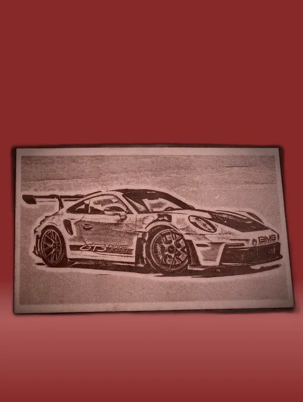 Sports_Cars_Beige_Wood_Engraved_Wall_Frame_|_Car_Theme_|_For_Wall_Decoration