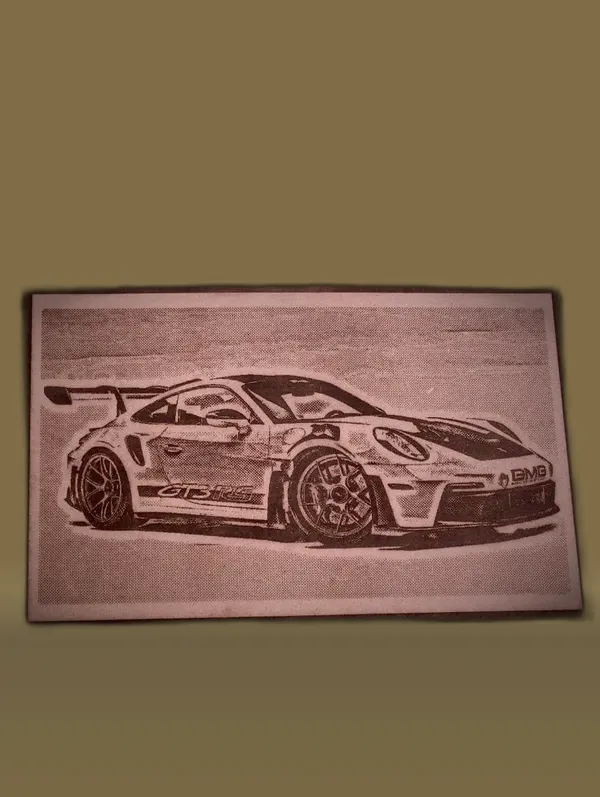 Sports_Cars_Beige_Wood_Engraved_Wall_Frame_|_Car_Theme_|_For_Wall_Decoration