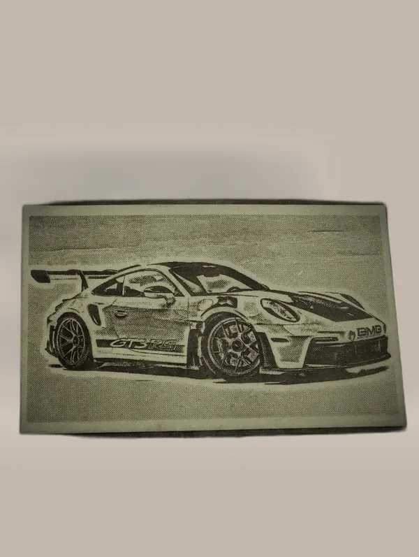 Sports_Cars_Green_Wood_Engraved_Wall_Frame_|_Car_Theme_|_For_Wall_Decoration